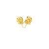 9mm stud earrings in solid 10K yellow gold, view 3