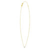 14K Yellow Gold Lab-Grown Diamond Mini S Initial Pendant Necklace