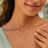 14K Yellow Gold Lab-Grown Diamond Mini S Initial Pendant Necklace