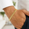 14K Yellow Gold Modern Lite Edge Bracelet, 8 mm