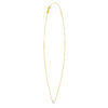 14K Yellow Gold Lab-Grown Diamond Mini K Initial Pendant Necklace
