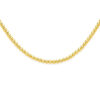 6mm bead chain in solid 14K yellow gold