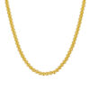 6mm bead chain in solid 14K yellow gold, view 2