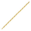 14K Yellow Gold Fancy Oval Box Link Bracelet