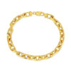 6.10mm cable bracelet in solid 14K yellow gold
