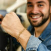 6.10mm cable bracelet in solid 14K yellow gold, view 4
