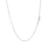 14K White Gold Round Lab-Grown Diamond Charm