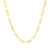 10K Yellow Gold Paperclip Chain