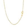 14K Yellow Gold Chain Shiny Flat Bar Necklace