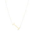 14K Yellow Gold Yours Truly Large Initial I Necklace
