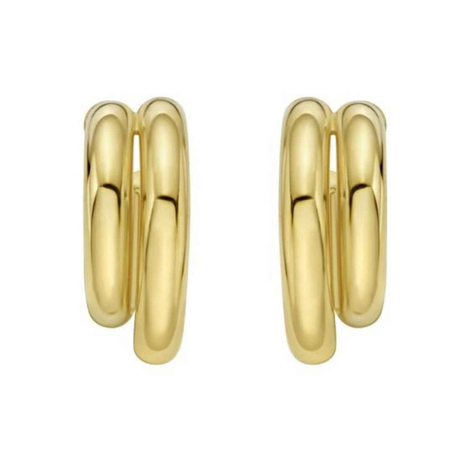 Sterling silver yellow gold plated double row, view 2