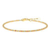 14K Tri-Colour Gold Bead Bracelet