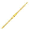 8 mm ID cuban chain bracelet in solid 14K yellow gold, view 4