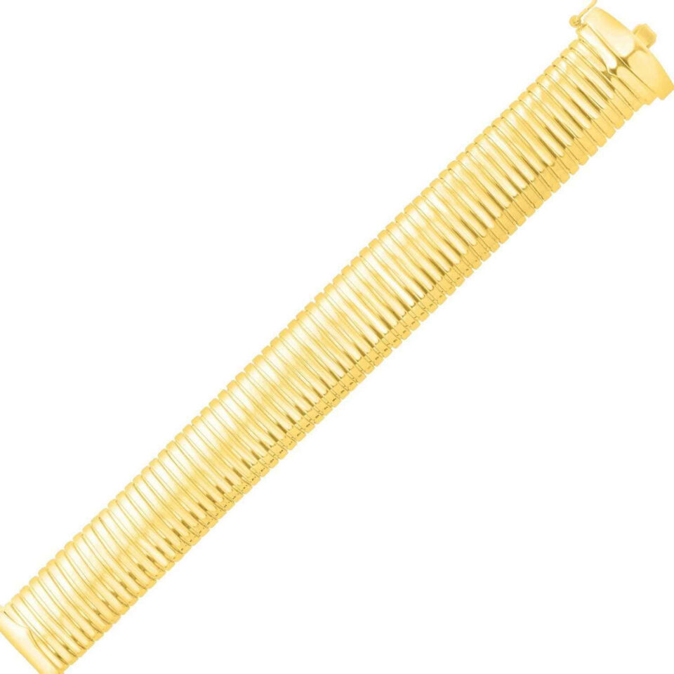 Sterling Silver, Gold Plated Bracelet 18.00mm