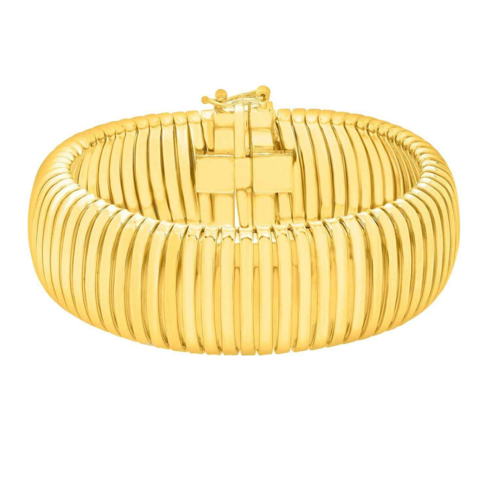 Sterling silver, gold plated bracelet 18.00mm, view 3