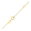 Cross necklace chain in solid 14K yellow gold, view 3