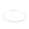 14K Yellow Gold Paperclip Anklet 1.5mm