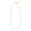 Sterling silver, gold plated beaded necklace, view 2
