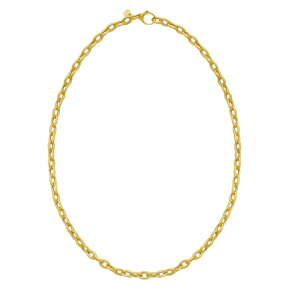 14K Yellow Gold Rolo Necklace