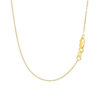 14K Yellow Gold Polished Moon Lab-Grown Diamond Necklace