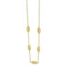 14K Yellow Gold Necklace Elongated