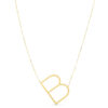14K Yellow Gold Yours Truly Large Initial B Necklace