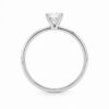 1 ct tw lab-grown diamond radiant solitaire ring in solid 14K white gold, engagement ring, view 4