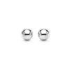 3mm stud earrings in solid 14K white gold