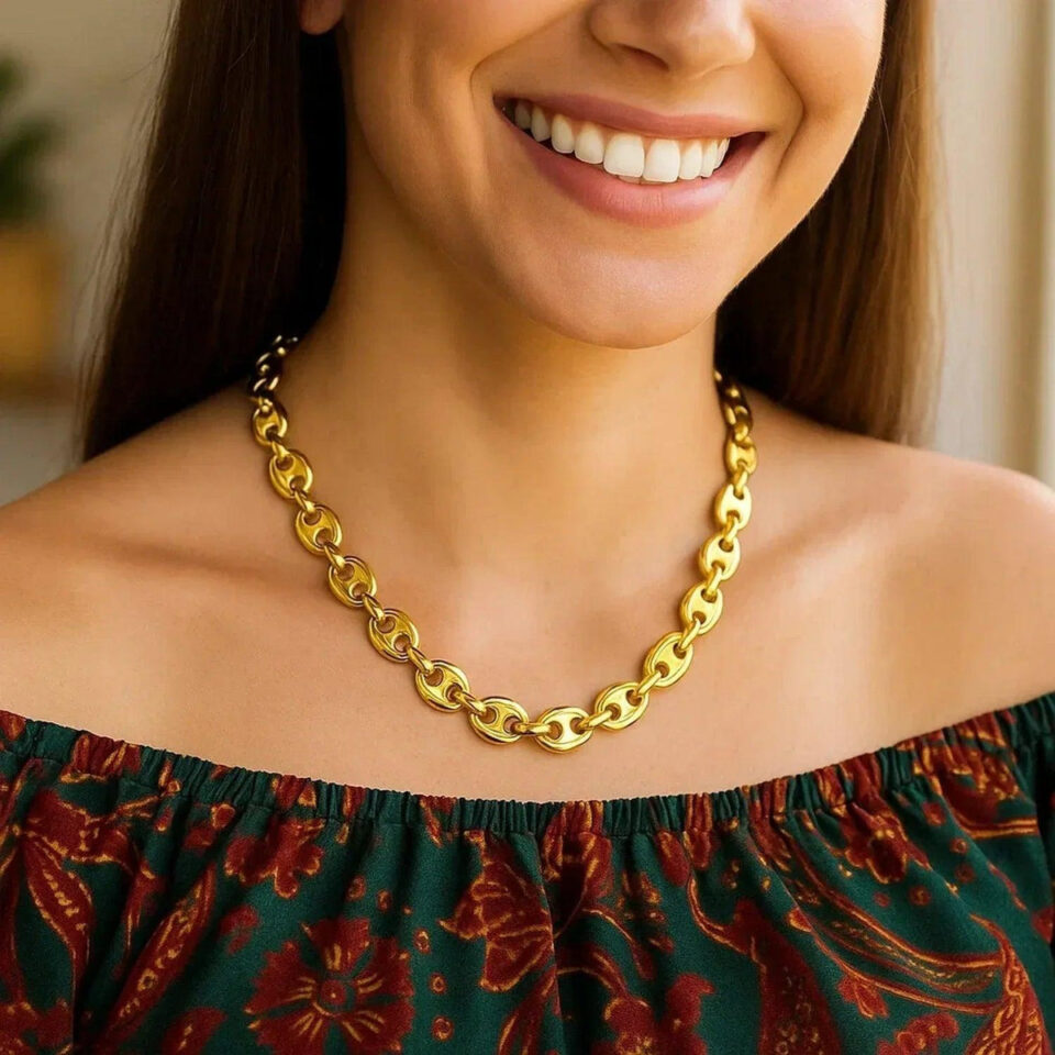 14K Yellow Gold Mariner Chain 9.00mm
