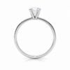 1 1/2 ct tw lab-grown diamond radiant solitaire ring in solid 10K white gold, engagement ring, view 4