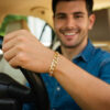 14K Two-Tone Gold Pave Curb Bracelet