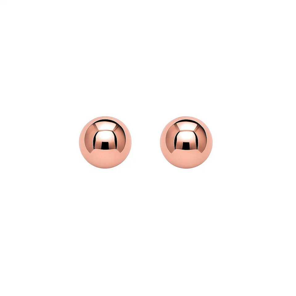 14K Rose Gold Stud Earrings 3mm
