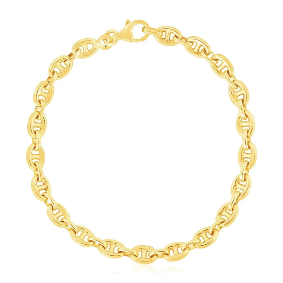 14K Yellow Gold Mariner Bracelet 5.40mm