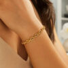 5.40mm mariner bracelet in solid 14K yellow gold, view 4