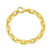 14K Yellow Gold Faceted Octagonal Link Chain
