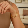 14K Yellow Gold Faceted Octagonal Link Chain