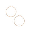 14K Rose Gold Hoop Earrings 2x55mm