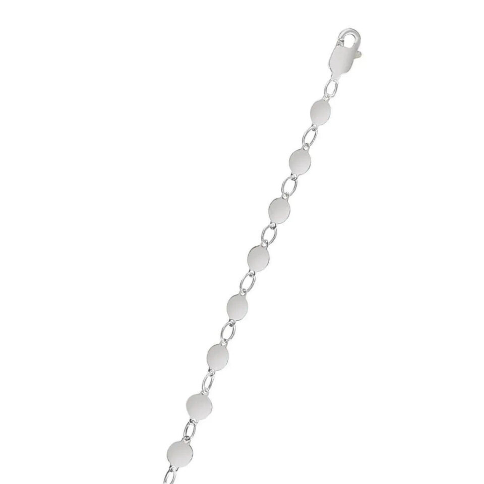 14K White Gold Polished Necklace