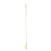 14K Yellow Gold Oval Necklace Etched