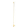 14K Yellow Gold Heart Lab-Grown Diamond Necklace