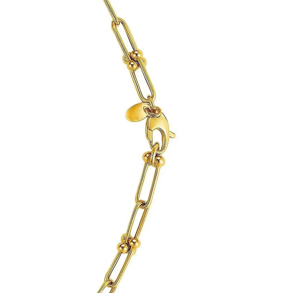 5.90mm chain in solid 14K yellow gold, view 3