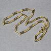 14K Yellow Gold Textured Paperclip Chain