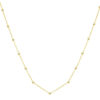 14K Yellow Gold Textured Bead Necklace