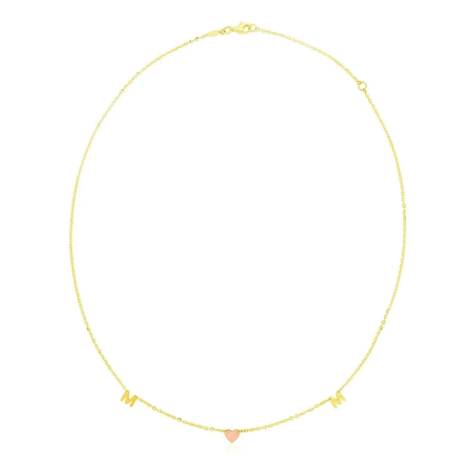 14K Yellow And Rose Gold Necklace