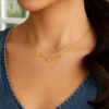 14K Yellow And Rose Gold Necklace