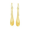 14K Yellow Gold Polished Earrings Long