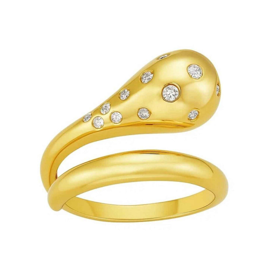 14K Yellow Gold Stackable Ring 8.40mm