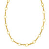14K Yellow Gold Oval Necklace