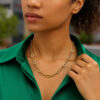 14K Yellow Gold Oval Necklace