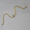 Heart curb bracelet in solid 14K yellow gold, view 6